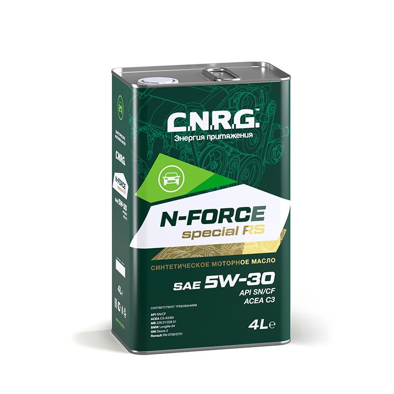 Масло моторное C.N.R.G. N-FORCE SPECIAL RS 5W-30 SN/CF; C3 4L M