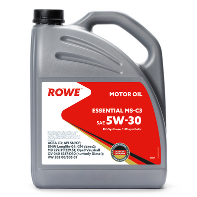 Масло моторное ROWE ESSENTIAL SAE 5W-30 MS-C3 4L