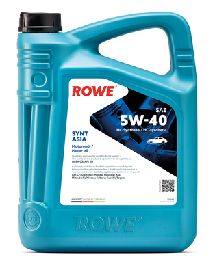 Масло моторное HIGHTEC SYNT ASIA SAE 5W-40 4L Масло моторное HIGHTEC SYNT ASIA SAE 5W-40 4L