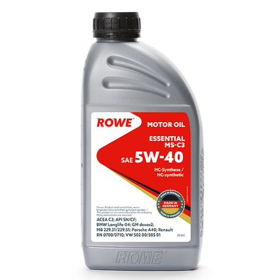 Масло моторное ROWE ESSENTIAL SAE 5W-40 MS-C3 1L 