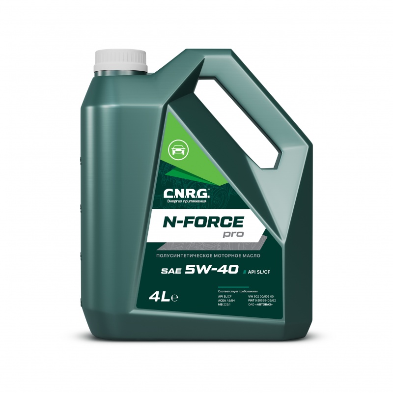 Масло моторное C.N.R.G. N-FORCE PRO 5W-40 SL/CF 4L Масло моторное C.N.R.G. N-FORCE PRO 5W-40 SL/CF 4L